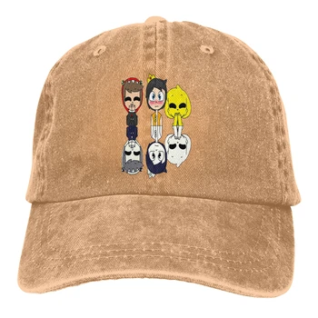 Ayarlanabilir Düz Renk beyzbol şapkası Trio De Los Compas Yıkanmış Pamuk Compadretes mikecrack minecra Oyunları Spor Kadın Şapka