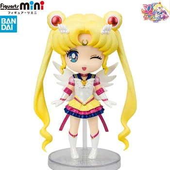 BANDAİ Figuarts mini SAİLOR MOON Cosmos Tsukino Usagi Ebedi Sailor Moon 9 CM Anime Aksiyon Figürleri Modeli Bebek Koleksiyonu Oyuncak