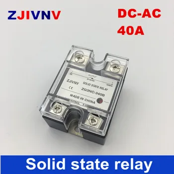 ZJIVNV SSR yüksek gerilim tek fazlı DC kontrol AC Elektrik röleleri Katı hal röle 40a giriş 3-32vdc, çıkış 90~480vac