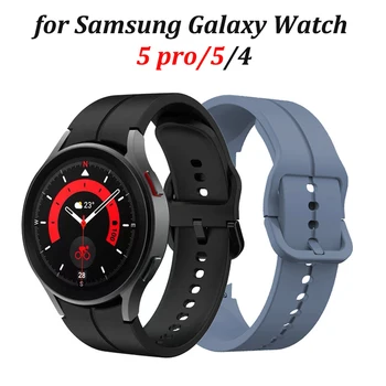 Silikon Watchband Samsung Galaxy İzle 5 5Pro 45mm 44mm 40mm Kauçuk Kayış Smartwatch Spor Bilezik Galaxy İzle Serisi 4 5