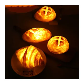 LED uzaktan ışık el yapımı ekmek masa lambası simülasyon elektrik ışığı takı çekim sahne yaratıcı iç mekan aydınlatması Nachtlampje