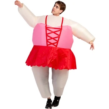 Bale Şişme kostüm Cosplay kostüm Komik Havaya Uçurmak Takım Elbise Parti kostüm süslü elbise Cadılar Bayramı Kostüm Yetişkin Tulum