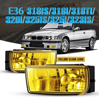 -BMW M3 için E36 Sis Işıklar (E36) 3 Serisi 1992-1999 Sis Lambaları Yedek Montaj 1 Çift (Sarı Lens)
