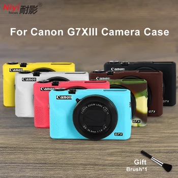 Yumuşak silikon kılıf Kamera Koruyucu Vücut Çantası Canon G7XIII G7X mark III G7X3 Kauçuk Kapak Pil Açılış kamera çantası