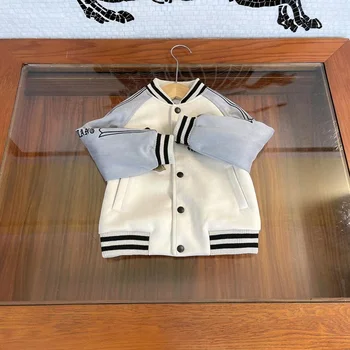 özelleştirilmiş High-end 2021 erkek ve kadın bebek beyzbol üniforma ceket rahat ceket, basit ve çok yönlü