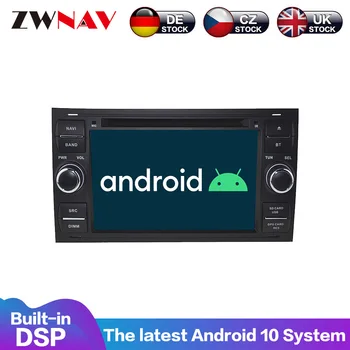 Android 9.0 8 çekirdekli Araba DVD oynatıcı GPS Navigasyon FORD FOCUS C-MAX FİESTA FUSİON GALAXY TRANSİT KUGA Multimedya sistemi Otomatik