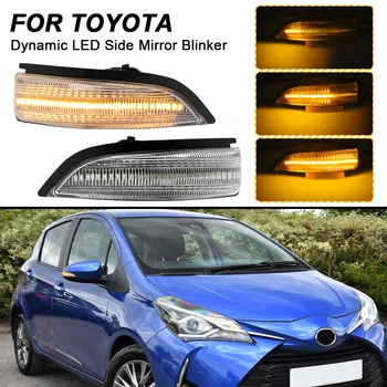 Dinamik Gösterge Lambası Toyota Yaris İçin 3 III 2011-2019 Camry Aurion XV50 Yan Ayna Flaşör Sıralı 2 ADET Dönüş sinyal ışıkları