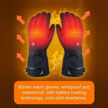 Kayak için 3 Isıtma Düzeyleri Elektrik Pil Tırmanma ile termal Eldiven Isıtmalı Çorap Erkekler için Isıtmalı Eşarp Isıtmalı Eldiven Kadın