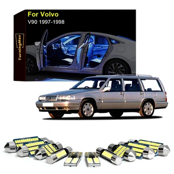 Canbus iç mekan aydınlatması LED Ampuller Kiti Paketi Volvo V90 1997-1998 Dome Gövde Okuma harita ışıkları Kapalı Lamba Araba Aksesuarları
