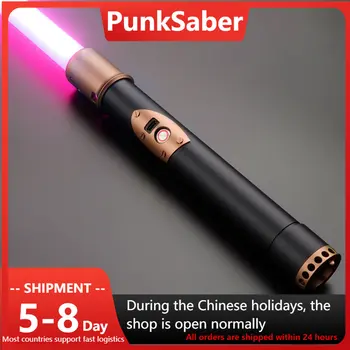 PunkSaber Xeno Piksel Lightsaber Light-Up Sable De Luz Lazer kılıç RGB sonsuz renk değiştirme 12 Ses Pürüzsüz salıncak ışık kılıç