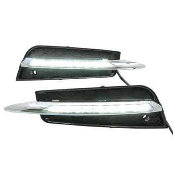 Chevy Cruze 2009-2013 için LED Sürüş DRL Sis Lambası Kapağı Gündüz Farları