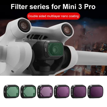 Alüminyum Alaşımlı Cam Lens Koruyucu Filtre Cam Koruma Filtresi Lens UV CPL Yedek Drone Aksesuarları DJI Mini 3 Pro