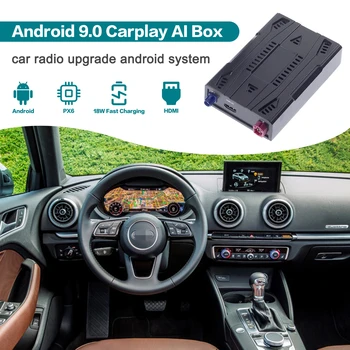 Carplay AI Kutusu Radyo Yükseltme Audi A3 2017-2020 İçin Android Araba Multimedya Oynatıcı Apple Carplay Autoradio TV Kutusu