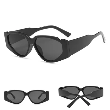 2021 yeni güneş gözlüğü trendi kişilik boşluk kedi gözü güneş gözlüğü kadın moda hip hop retro güneş gözlüğü erkekler sokak sürüş gözlükleri