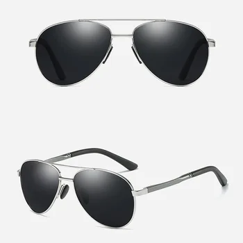 Marka erkek Pilot Yeni Polarize Güneş Gözlüğü Erkekler güneş gözlüğü Alaşım Çerçeve sürüş gözlükleri Oculos De Sol Masculino Shades