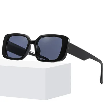 Yeni Küçük Dikdörtgen Güneş Gözlüğü Kadın Oval Marka Tasarımcı güneş gözlüğü Kadın Vintage Gözlük UV400 Gözlük Oculos De Sol