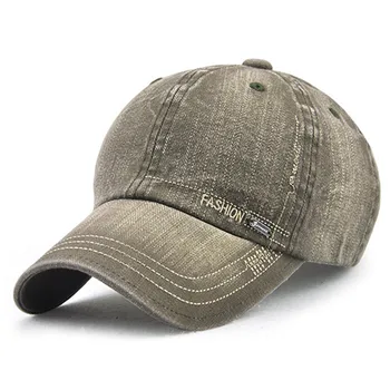 XdanqinX erkek Şapka Yaz 2019 Yeni Stil Yıkanmış Pamuk Beyzbol Kapaklar Katı Ayarlanabilir Boyutu Visor Erkek Kemik Snapback baba şapka