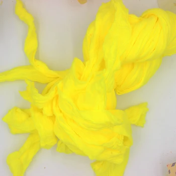 20 Adet / grup Çekme Çorap sarı Renk Çiçek Naylon Çorap Malzeme Aksesuar El Yapımı DIY