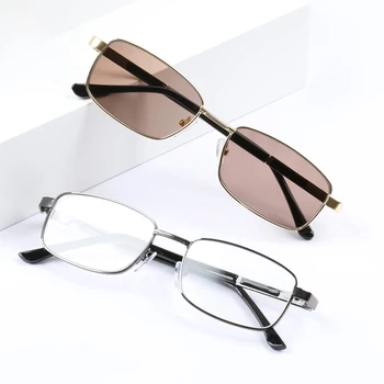 Cam Kare Güneş Gözlüğü Erkekler Kristal Taş Vintage güneş gözlüğü Erkekler için Retro Kahverengi Sunglass Erkek Gözlük Gözlük Adam UV400 Oculos