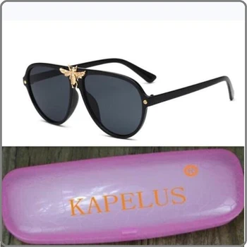 Vintage güneş gözlüğü kadın dahil pembe kutu Moda gözlük hem erkekler hem de kadınlar için Güneşlik bukalemun plaj toptan