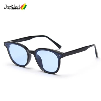 JackJad 2021 Moda Serin LANG Stil Tonu Okyanus Lens TR90 Güneş Gözlüğü Kadın Erkek Perçinler Marka Tasarım güneş gözlüğü Oculos De Sol