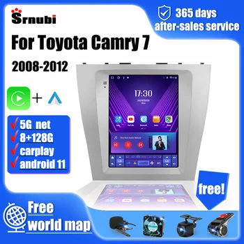 Toyota Camry için 7 XV 40 50 2006-2011 Android 11 Araba Radyo Multimedya Video Oynatıcı navigasyon başkanı Ünitesi Carplay Stereo Hoparlörler