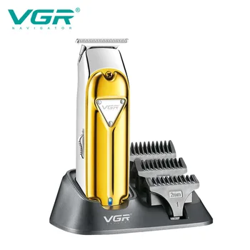 VGR V967 Saç Kesme Makinesi Profesyonel Saç Kesme Sakal Düzeltici Berber USB Şarj Edilebilir Elektrikli Akülü Düzeltici Erkekler için