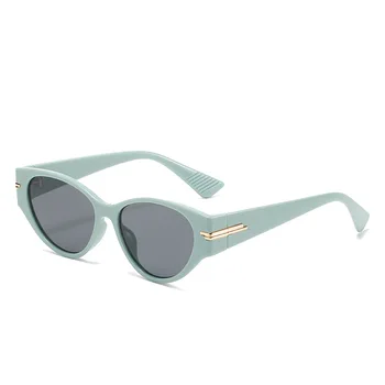 Moda Bağbozumu Küçük Çerçeve Kedi Göz Güneş Kadınlar Erkekler Için Lüks Marka Tasarımcısı Seyahat Perçin Gözlükleri Shades UV400 gafas