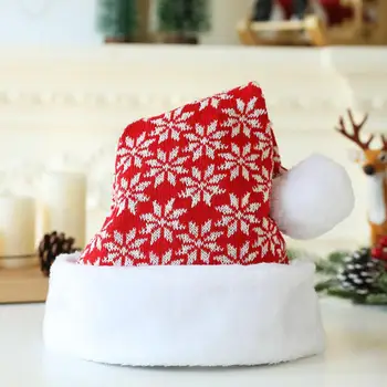Örme Şapka Kalın Örme Noel Şapka Klasik Noel Hediyeleri Örme Noel Şapka