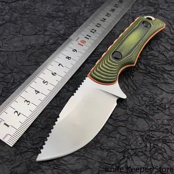 Benchmade K kılıf BM15017 Iki renkli G10 kolu Açık taşıma hayatta kalma bıçağı kendini savunma EDC av bıçağı