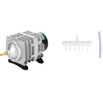 25 W Oksijen Pompası Yüksek Güç AC Elektromanyetik Hava Pompası Balık Gölet Oksijen Pompası Hava Kompresörü (AB Tak)
