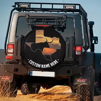 Kişiye Özel Teksas Eyaleti Yedek Lastik Kılıfı, Özel İsim Lastik Kılıfı, Teksas Lastik Koruma Haritası, Longhorns Simgesi Lastik Kılıfı, Araba