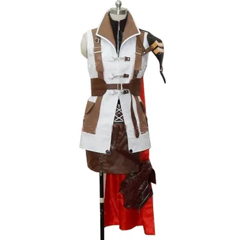 2020 Yüksek Kaliteli Final Fantasy XIII Yıldırım Cosplay Üniforma Takım Elbise Kadın Kız Cadılar Bayramı Kostümleri Ismarlama Tüm Set