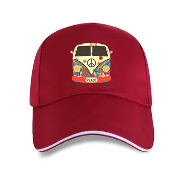 yeni kap şapka Hippiler Barış Ve Aşk Vintage beyzbol şapkası Gezisi Araba Grafik Hippi Festivali AB Boyutu %100 % Pamuk Grafik Baskı Üstleri