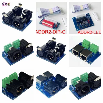 Terminal Adaptörü Konektörü XLR RJ45-3P / XLR3-3P/XLR5-3P/XLR5-XLR3/XLR5-XLR3/XLR3-RJ45/ADDR2-DIP-Z / ADDR2-LED DMX Dekoder