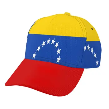 2021 Yaz Yeni Unisex Açık Spor Güneş Koruyucu beyzbol şapkası Koşu vizör kapağı Venezuela Bayrağı