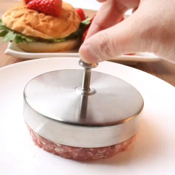 304 Paslanmaz Çelik Hamburger Börek Kalıp DIY Sandviç Pirinç Topu Basın Mutfak Kızarmış Yumurta Değirmeni Hamburger Presleri Burger Maker