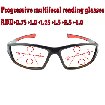 Ilerici Multifokal Anti Blu ışık okuma gözlüğü katlanabilir Çerçeve Erkekler Kadınlar yüksek kalite +1.0 +1.5 +1.75 +2.0 +2.5 +3 +3.5 +4