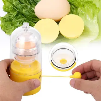 Yumurta Sarısı Shaker Karıştırma El krank Yumurta Beyaz Sarısı Mikser Shaker Yumurta Makinesi Çekme Halatı ile Mutfak Gadget Pişirme Aracı
