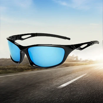 Lüks Tasarımcı Polarize Güneş Gözlüğü Erkekler Kare Çerçeve Açık Spor Gözlük Unisex Sürüş Sürme Gözlüğü UV400 Gözlük Shades