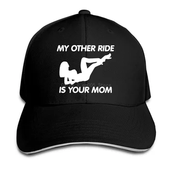 Benim Diğer Binmek Annen Unisex Ayarlanabilir Beyzbol Kapaklar Komik Baskı Doruğa Sandviç Şapka Açık Havada Spor İçin