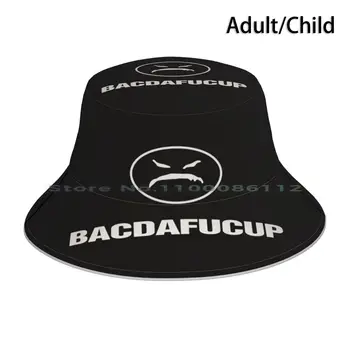 Bacdafucup Kova Şapka güneşlikli kep Oniks Rap Hip Hop Komik Maske Yenilik Bacdafucup Katlanabilir Açık Balıkçı Şapka