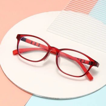 Kare Çocuk Gözlük Çerçevesi Bebek anti-mavi Işın Gözlüğü Vintage Ultra hafif Gözlük Erkek Kız Bilgisayar Optik Lens Gözlük