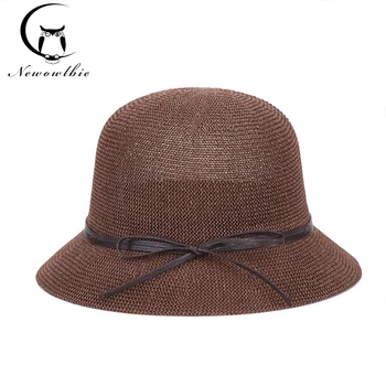 Şapka bayanlar yaz vizör seyahat, tatil çim iplik açık güneş şapkası güneş şapkaları kadınlar için sombreros mujer verano chapeau paille