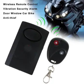 1Set Motosiklet Kablosuz Uzaktan Kumanda Titreşim Alarm Kapı Pencere Araba Bisiklet Anti-Hırsız Alarm
