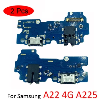 USB Şarj Portu Mikrofon Dock Bağlantı Kurulu Flex Kablo Samsung A22 LTE 4G 5G A225 A225F A226 Hızlı Şarj 2 adet / grup
