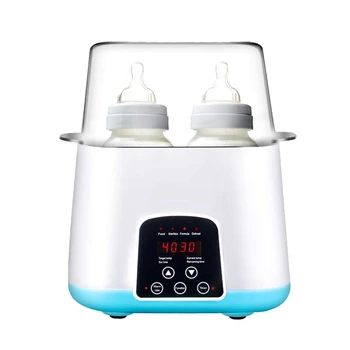 Biberon ısıtıcısı, Şişe buharlı sterilizatör 5-İn-1 Akıllı Termostat Çift Şişe Bebek Maması ısıtıcı Anne Sütü Veya Formülü