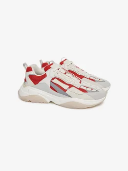 Yeni Sezon Ayakkabı Kemik Koşucu Kırmızı Beyaz Sneakers Erkekler Moda İskelet Eğitmenler