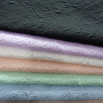 Tissu En Polyester à Bulles 140x100cm Motif Motif Uni Frais Style Printemps, Pour Confection De Vêtements De Poupées D'été