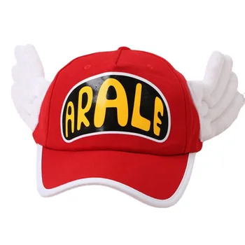 Anime Cosplay Dr. Çökme Kapaklar Kostümleri 57-60cm Baş Çevresi Şapka Arale beyzbol şapkası Melek Kanatları Şapka Nefes file şapka
